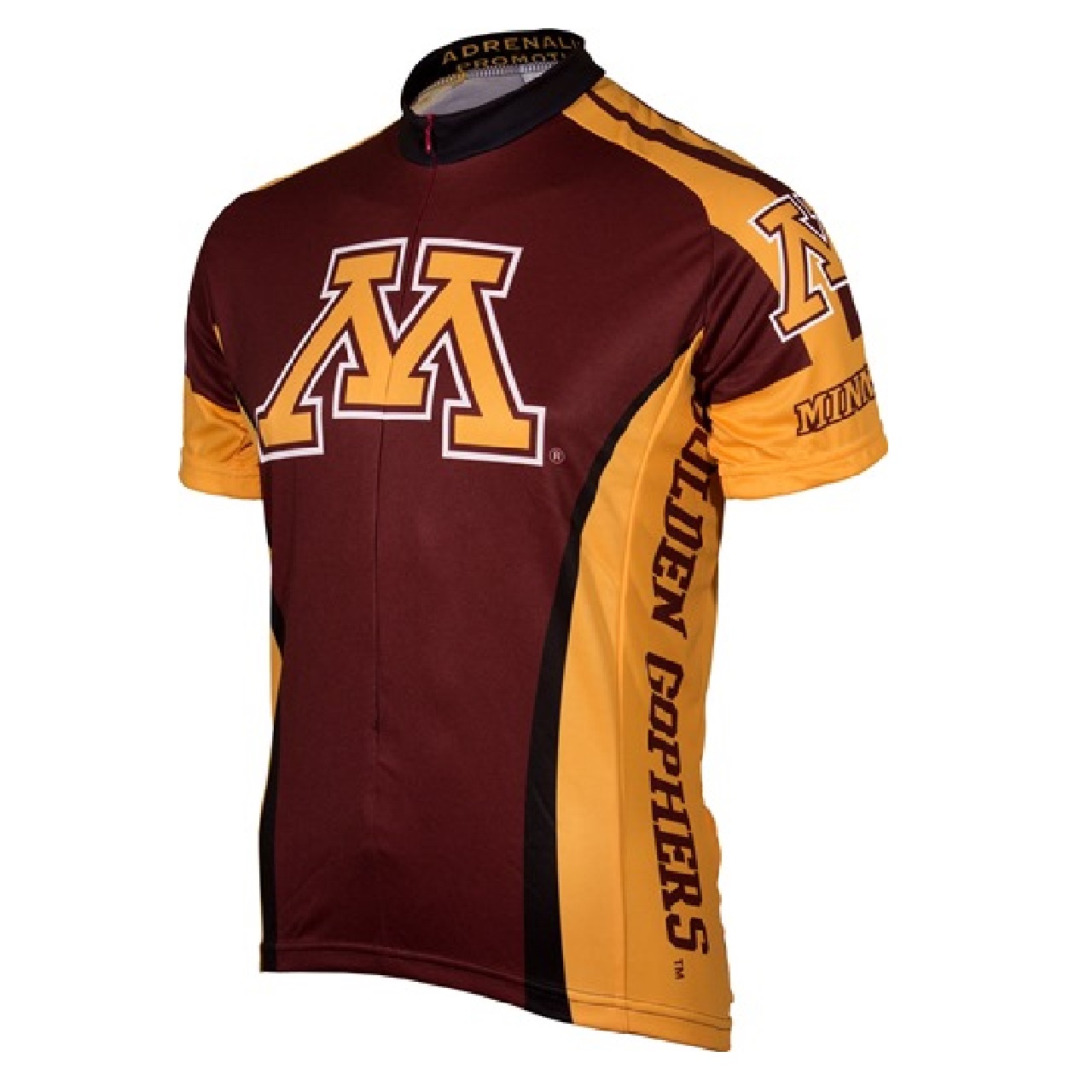 Adrenaline Promo University of Minnesota Golden Gophers College 3/4 zip Men's Cycling Jersey