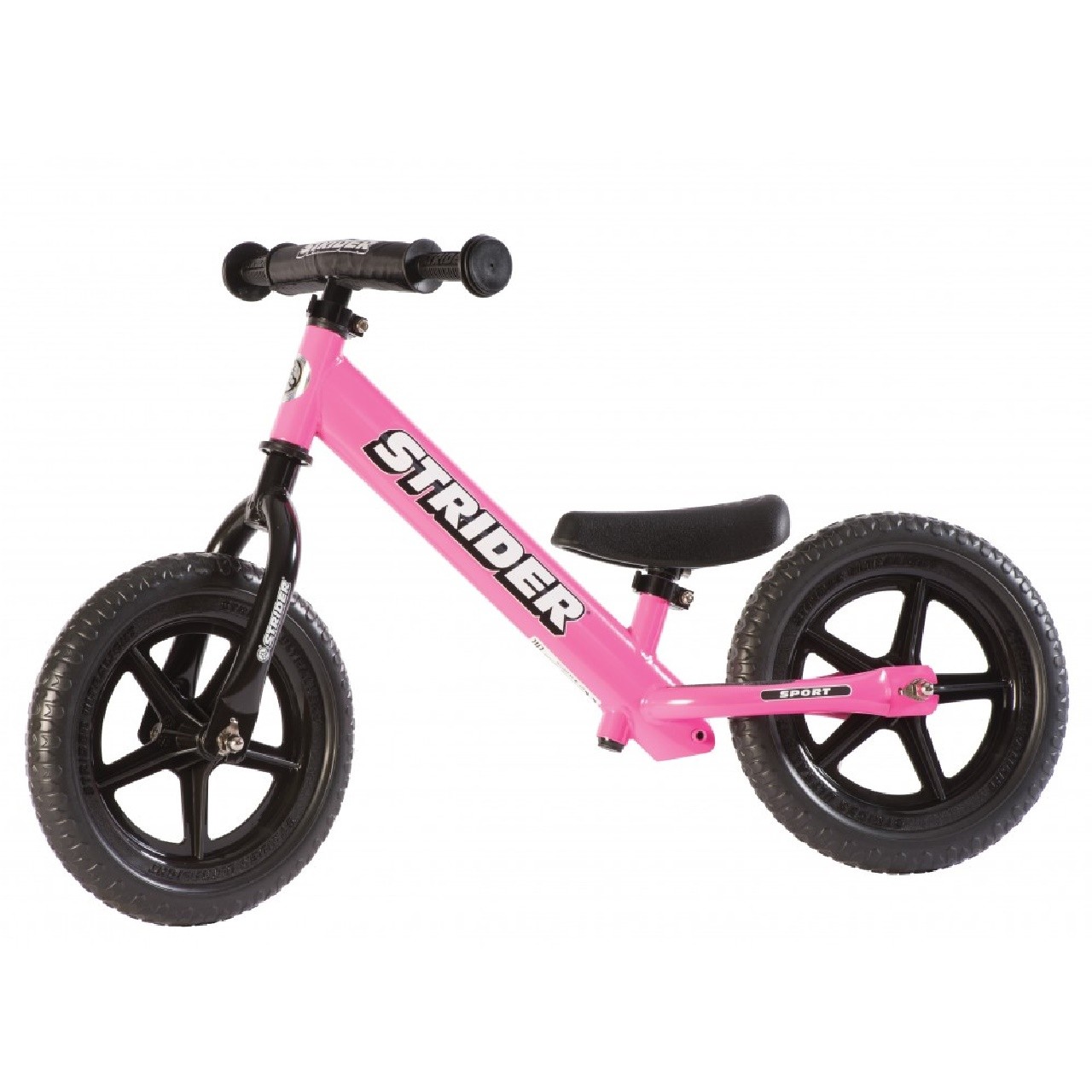 STRIDER 12 Sport Kids Balance Bike No-Pedal Learn To Ride Pre Bike Pink