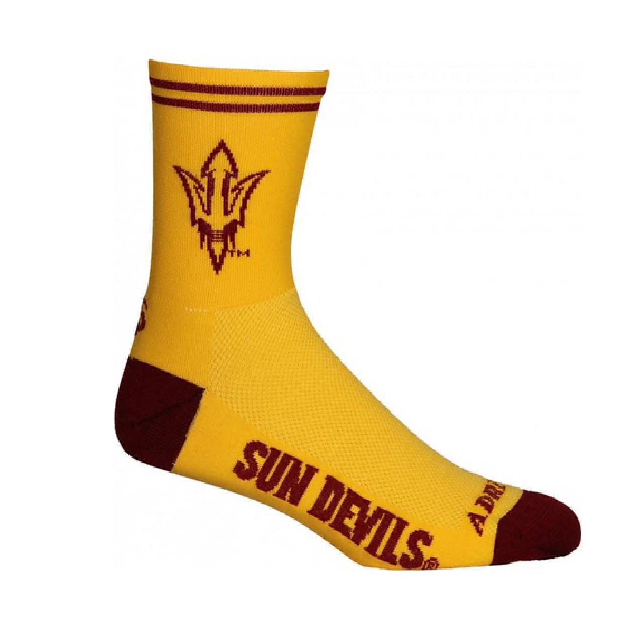 Arizona State University Sun Devils crew length-5" Multi Purpose Cycling  Socks