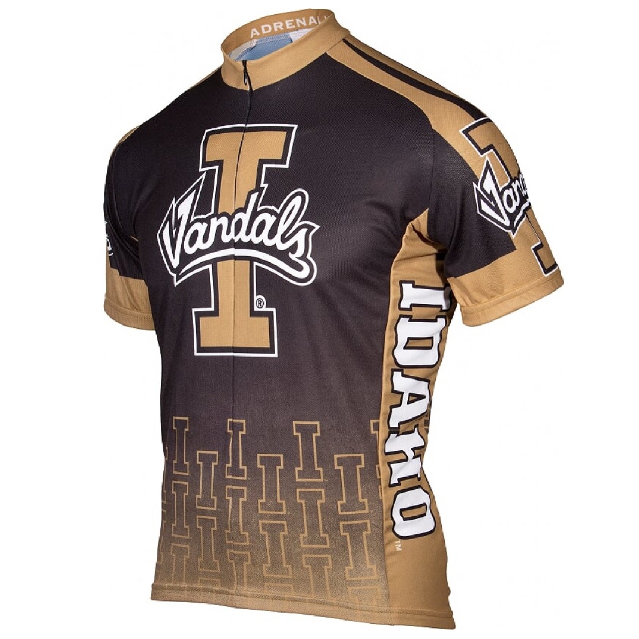Adrenaline Promo Idaho University Vandals 3/4 zip Men's Cycling Jersey
