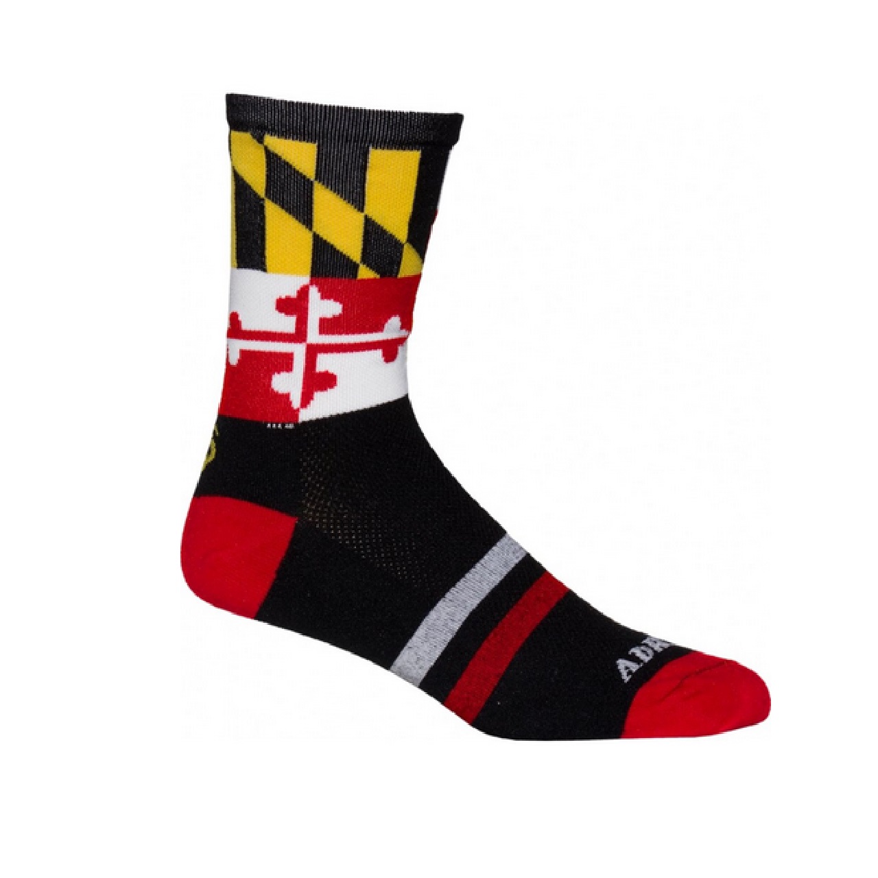 University of Maryland Terrapins crew length-5" Multi Purpose Cycling  Socks