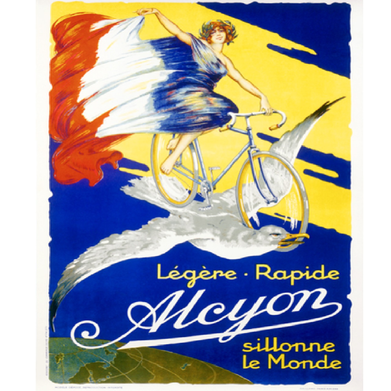 Alcyon Poster Vintage Bike Fine Art Bicycle Cycling Poster