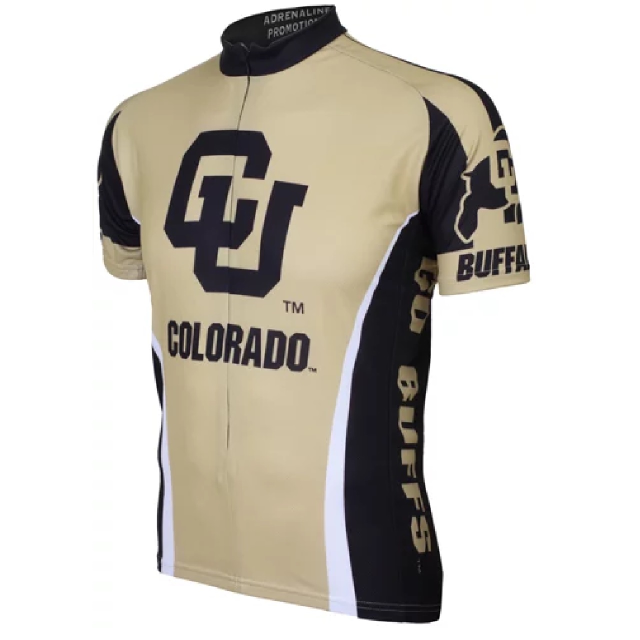 Adrenaline Promo Colorado University Buffaloes College 3/4 zip Men's Cycling Jersey