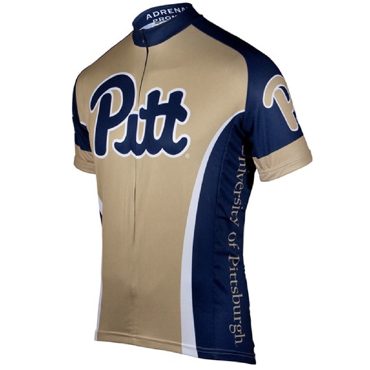 Adrenaline Promo University of Pittsburgh Pitt College 3/4 zip Men's Cycling Jersey