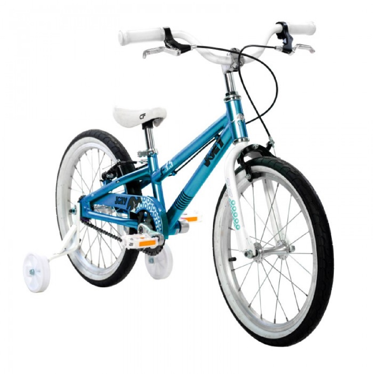 Joey 3.5 Ergo 18" Wheel Single Speed/Training Wheel Kids Bike (ages 3 -6) Aqua