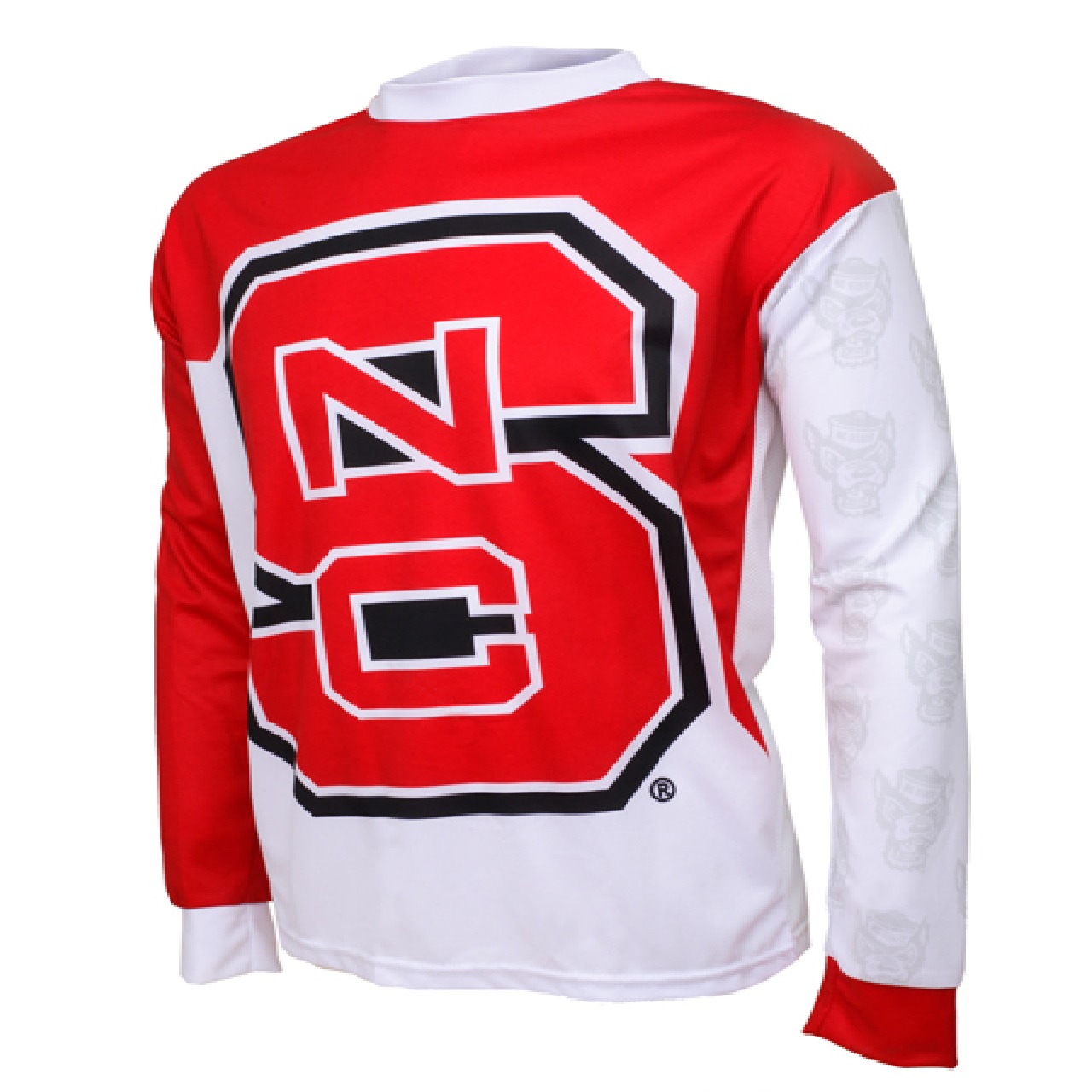 Adrenaline Promo NC State Wolfpack College LS Men's MTB Cycling Jersey