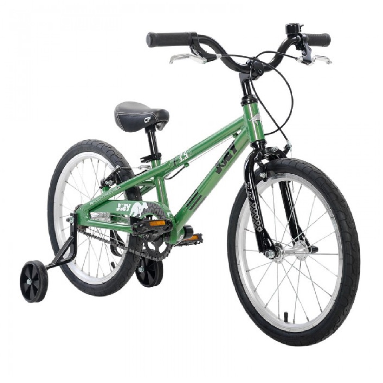 Joey 3.5 Ergo 18" Wheel Single Speed/Training Wheel Kids Bike (ages 3 -6) Green