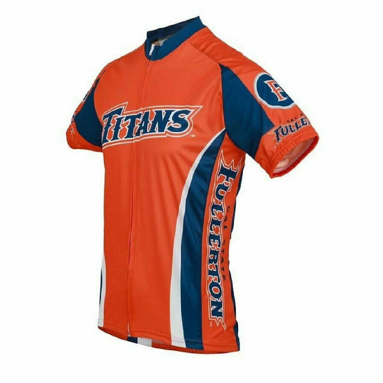 Cycling Jersey California State Fullerton University Full Zip Cycling Jersey CSU