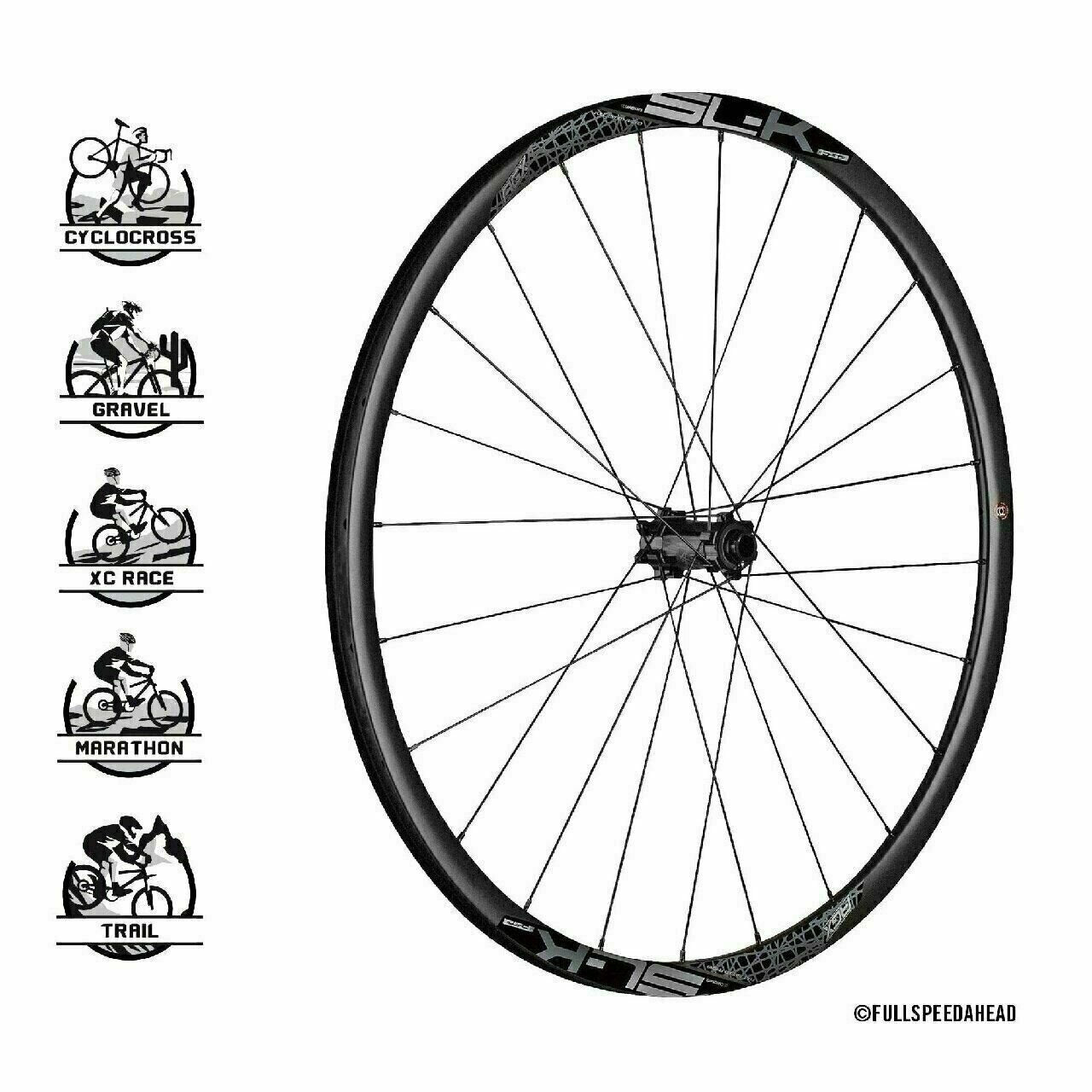 Carbon Wheels FSA-SL-K 27.5" Off Road AGX 6 bolt Disc Brake Carbon Wheel Set 24H