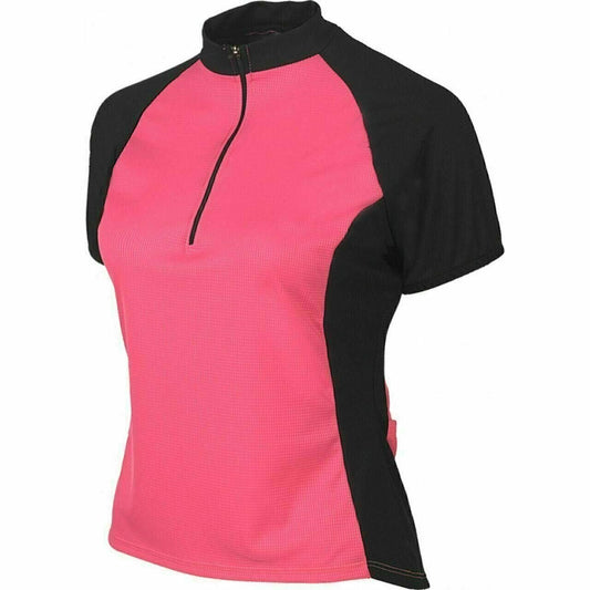 Cycling Jersey World Jerseys Women's Club Short sleeve Half zip Pink