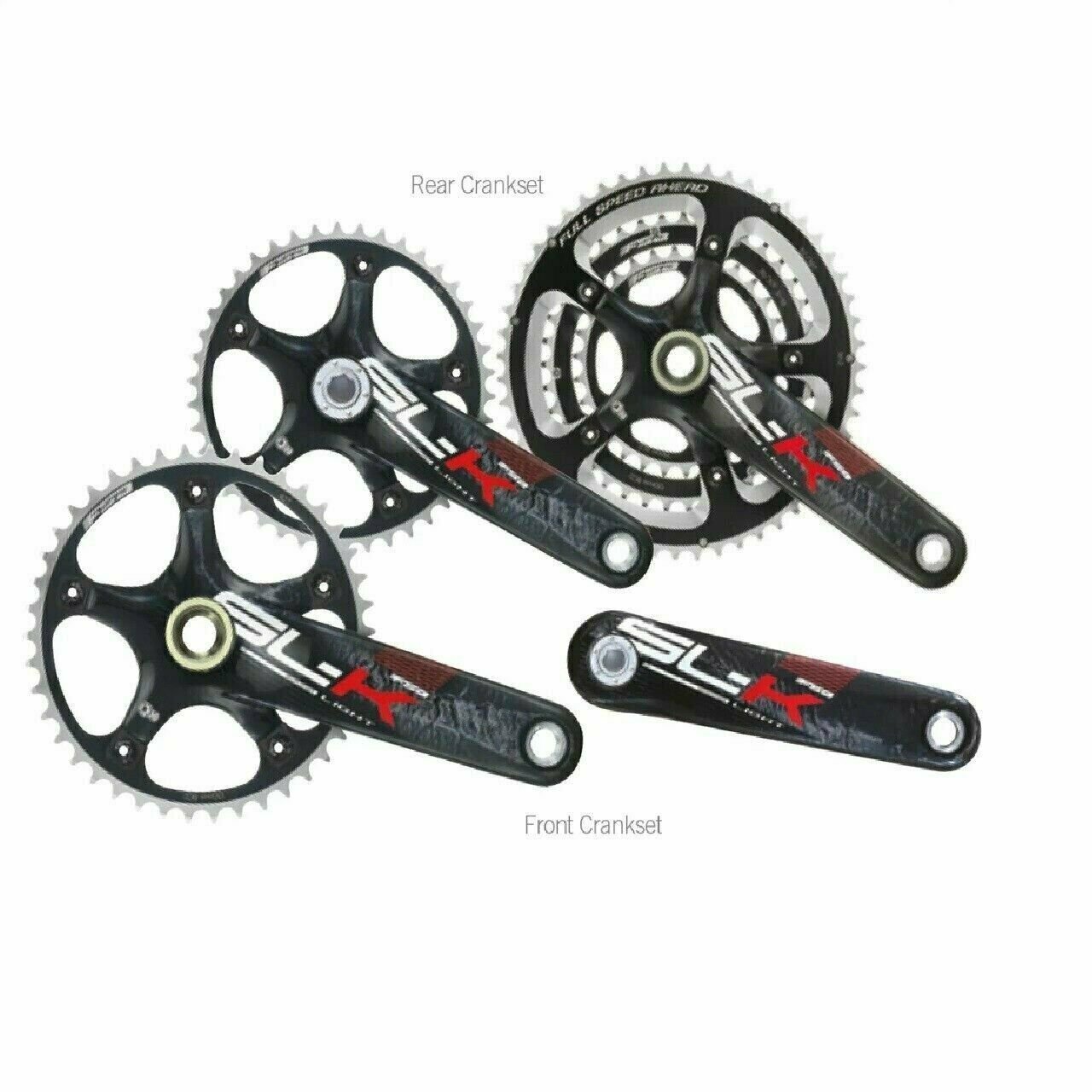 Tandem Crank FSA SL-K Light Carbon Tandem Rear Crankset 52/39/30T