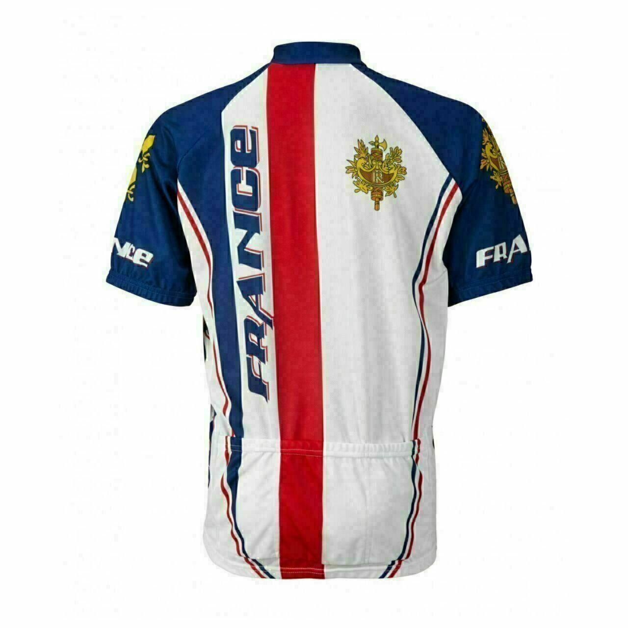 Cycling Jersey France Tribute Short sleeve Full zip men's cycling jersey