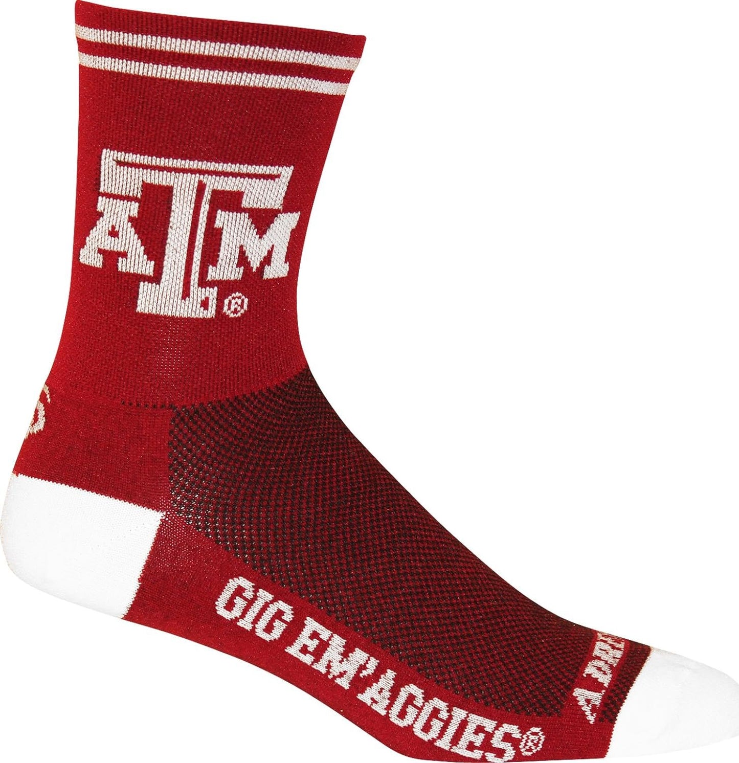 Adrenaline Promotions NCAA Texas A&M Aggies Cycling/Running Socks