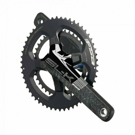 FSA SL-K LIGHT ABS Carbon CRANKSET 34/50T 165mm BB386EVO Black 18/19