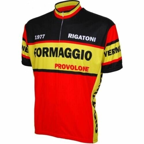 Cycling Jersey Formaggio 1977 Retro Short sleeve 19" zip men's cycling jersey