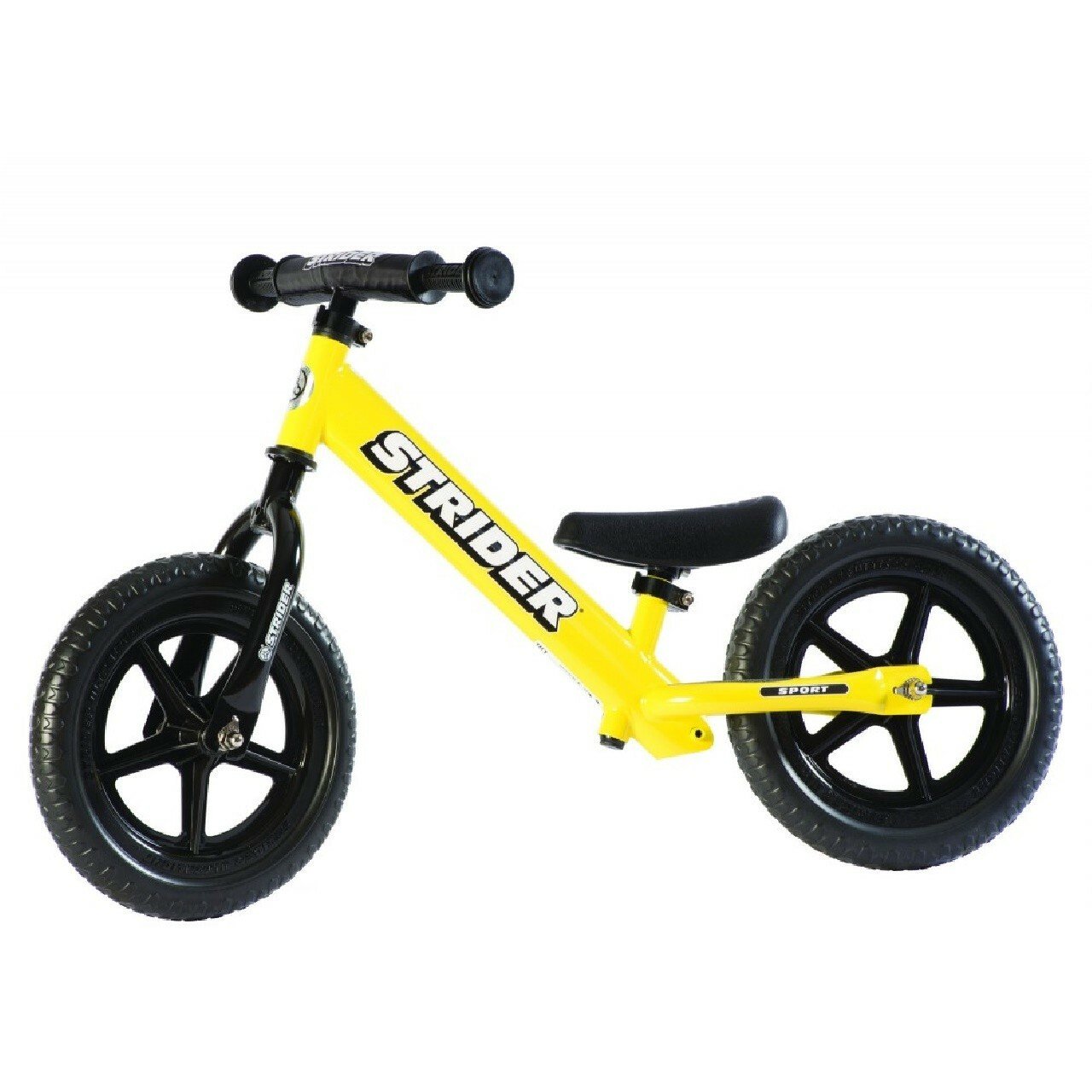 STRIDER 12 Sport Kids Balance Bike No-Pedal Learn To Ride Pre Bike Yellow