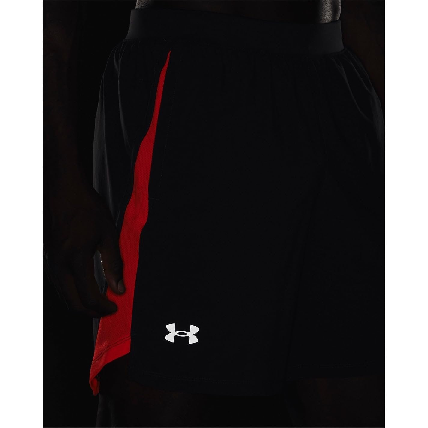 Under Armour UA Launch Running Short SW 7'' Medium Charcoal/Orange