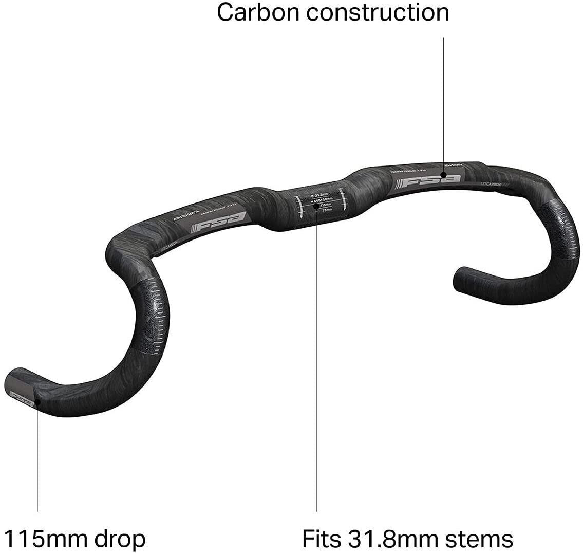 FSA K-Wing AGX Handlebar Carbon, 44cm