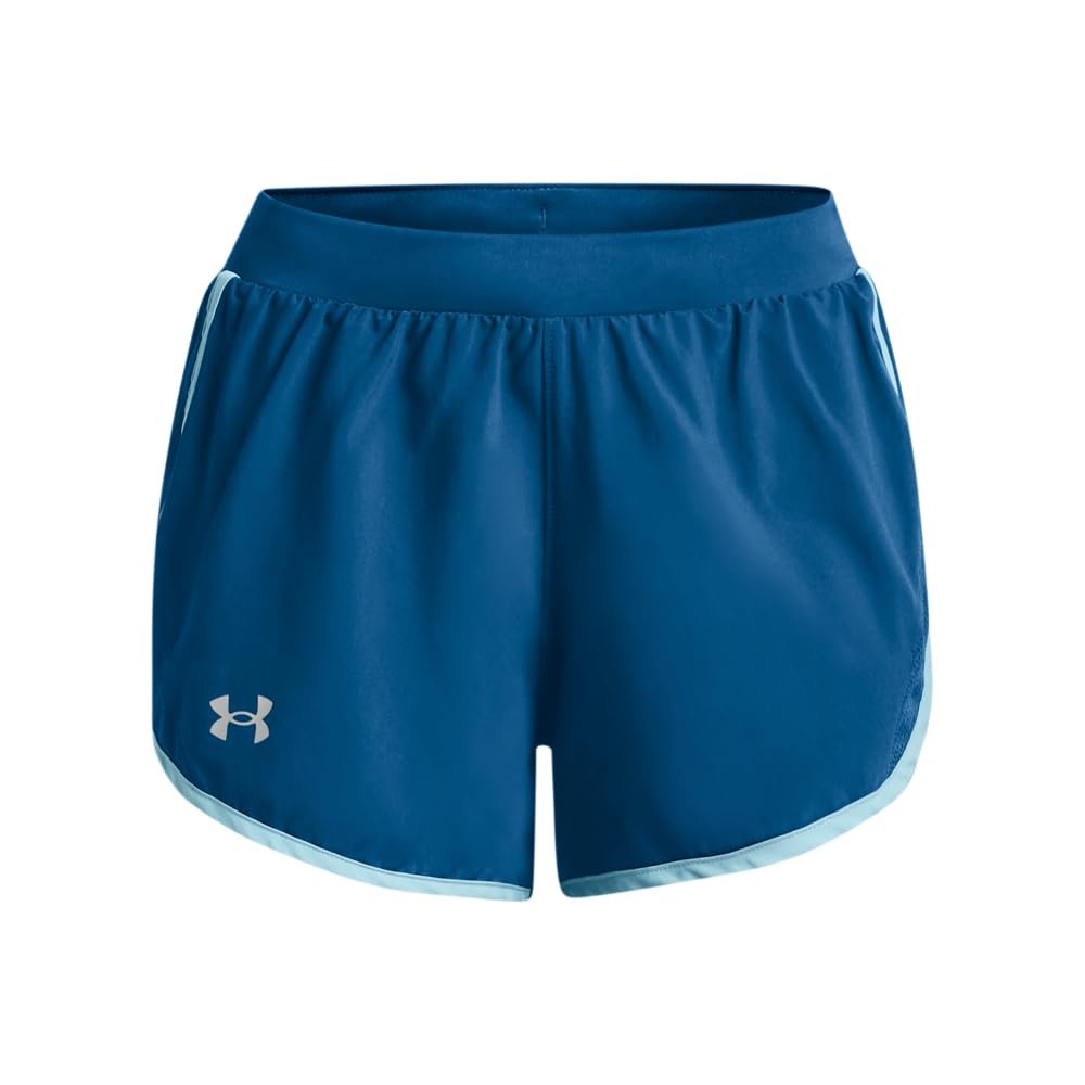 Under Armour Women's Fly by 2.0 Running Shorts, (426) Varsity Blue/Blizzard/Reflective, Large