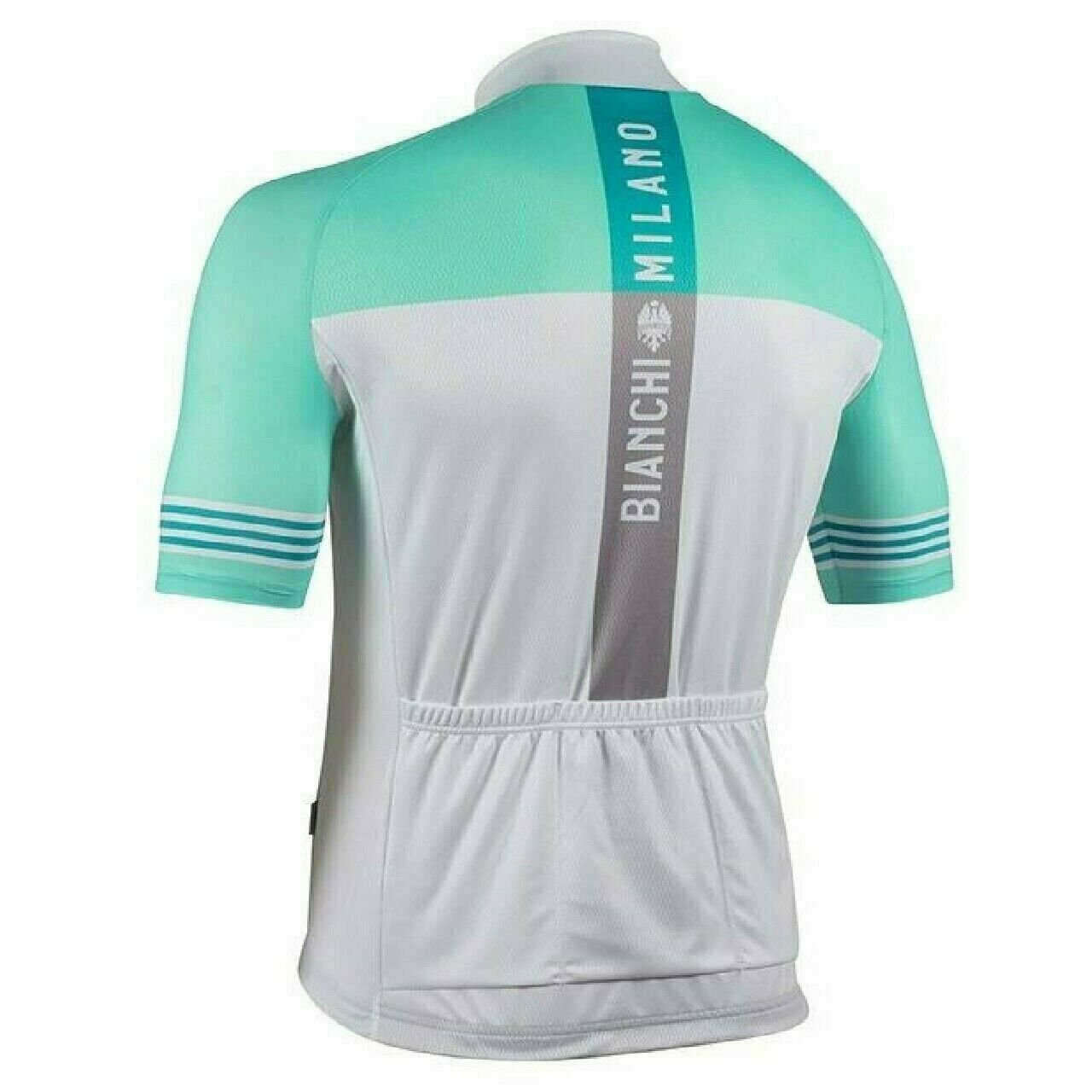 Cycling Jersey Nalini Bianchi Milano Prizzi Short Sleeve White/Celeste