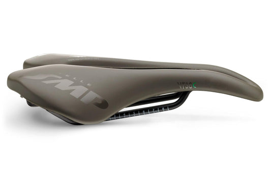 Selle SMP Vt30 C Carbon Bike Saddle Grey-Brown Gravel, 155mm |Bicycle Seat