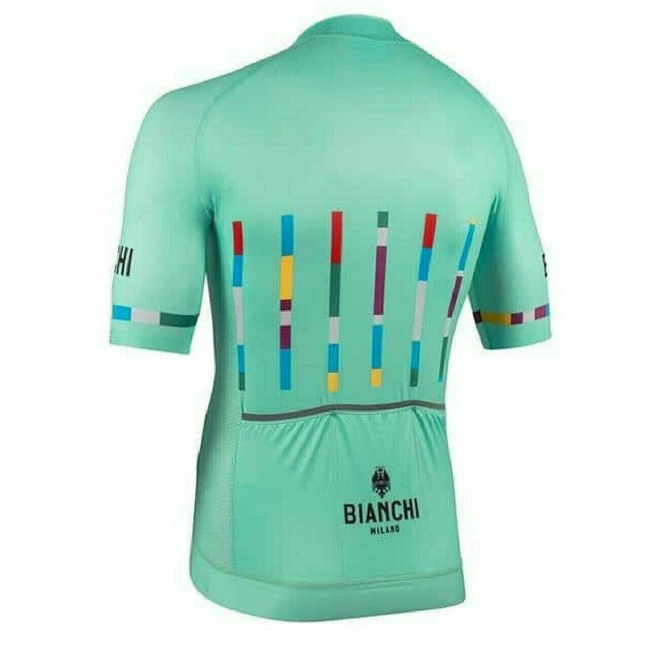 Cycling Jersey Nalini 2021 Bianchi Milano Fanaco Short Sleeve Celeste