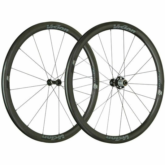 Vision SC40 TL Carbon 700c Clincher DB Center Lock Wheelset Shimano 11 spd