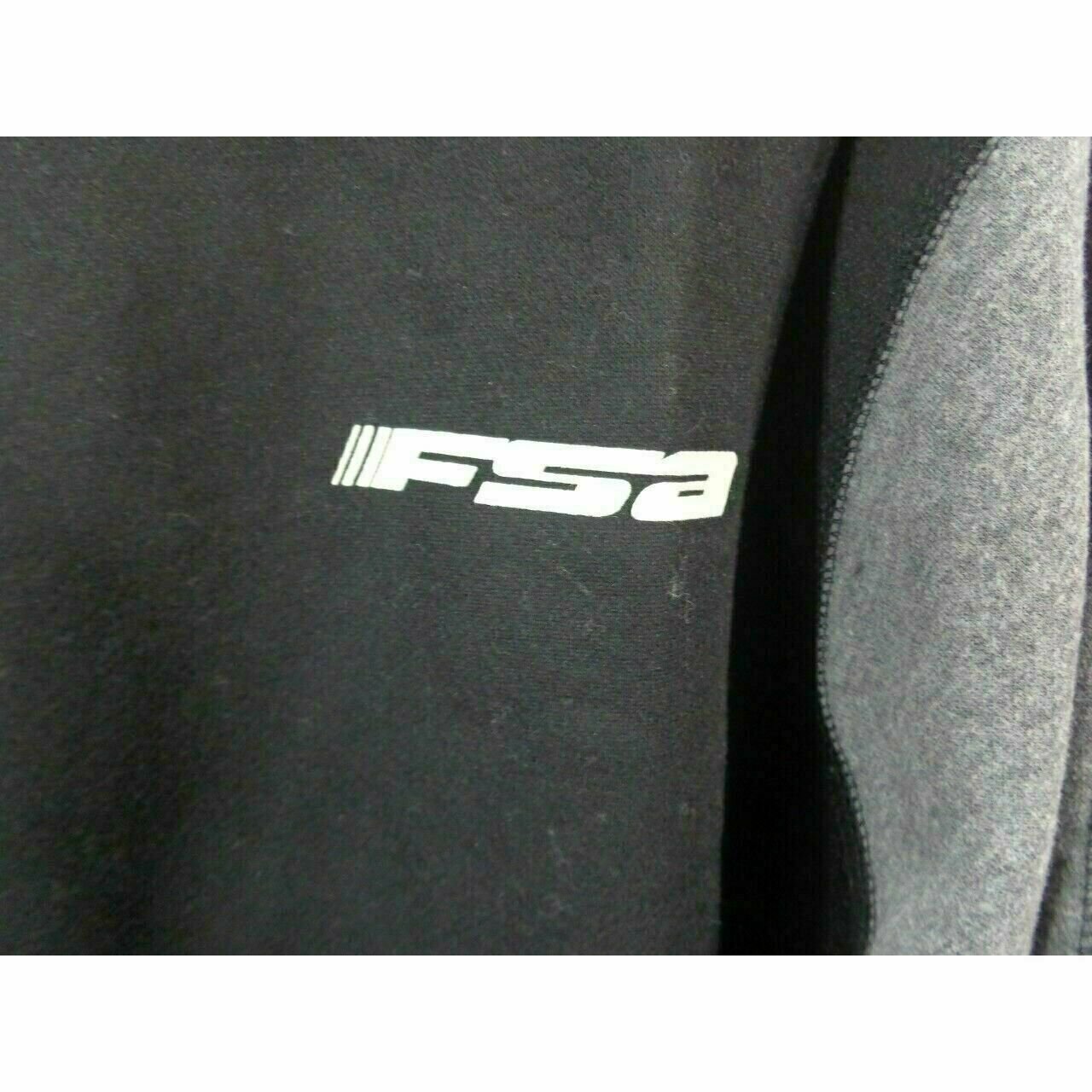 FSA Logo crew neck sweatshirt Men's Large Black with gray NWT