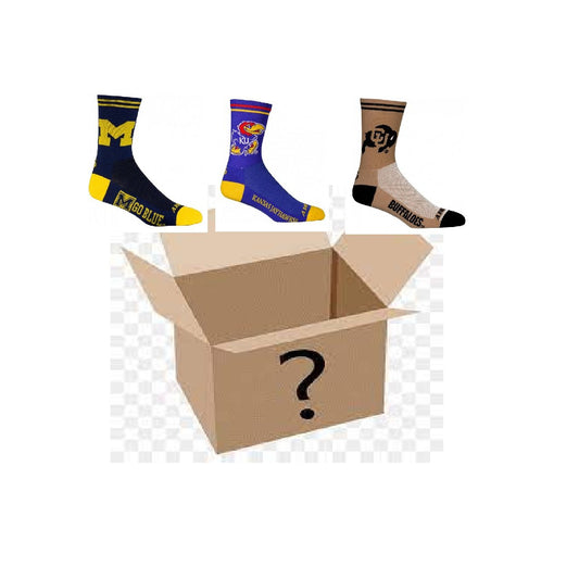 1 Pair College Logo Cycling Socks Over $20 Value! Assorted Designs (specify Size in comment)