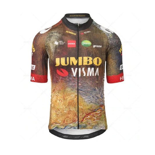 Jumbo Visma Replica Cycling Jersey TDF 22- Masterpiece  (fits Small, size up)