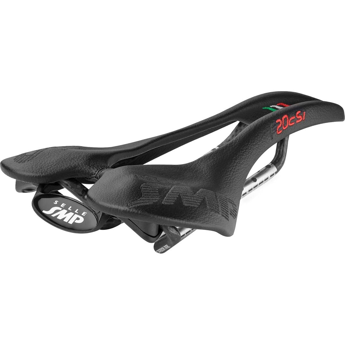 Selle SMP F20c S.I. Bike Saddle with Carbon Rail Bike Seat Black, 135Mm