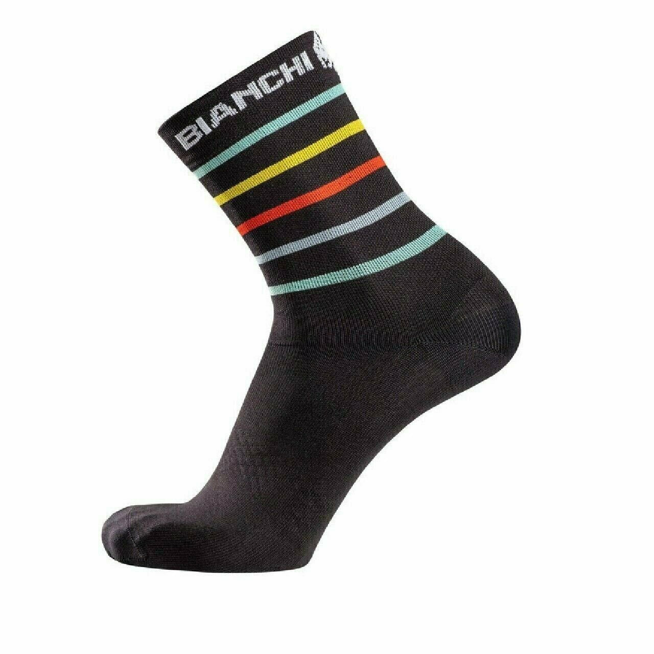 Cycling Socks Bianchi Milano Oreto Black Stripes 4010 Cycling Socks