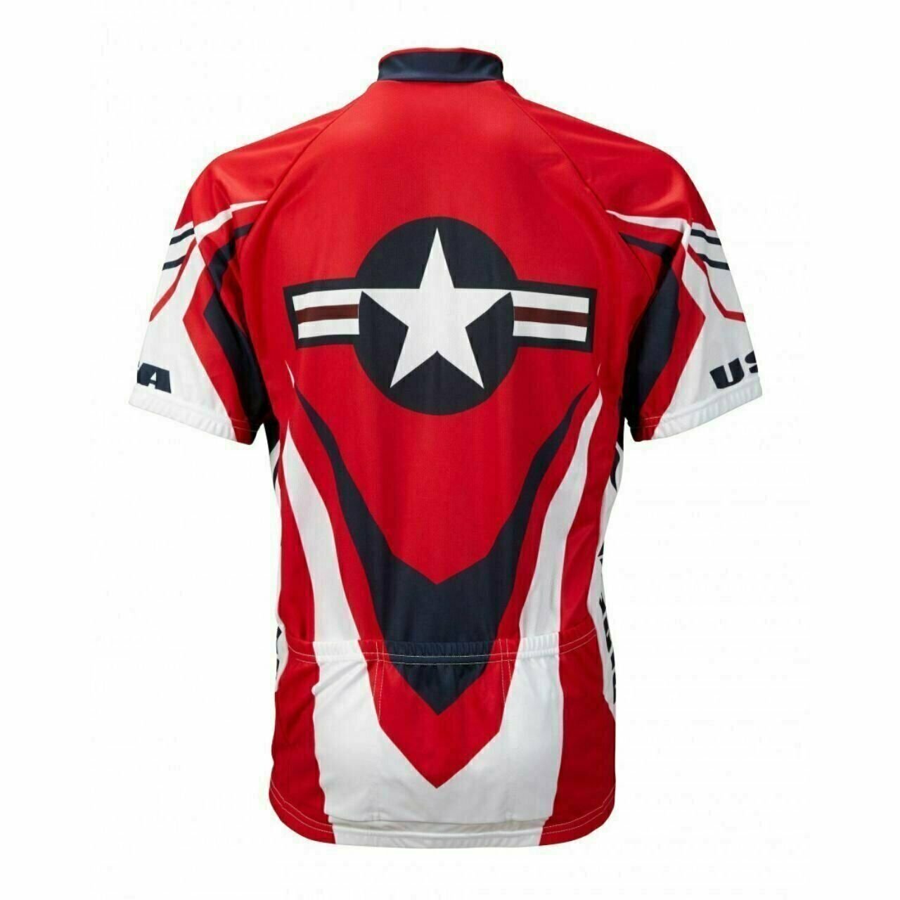 Cycling Jersey USA Ride Free Short sleeve Full zip men's cycling jersey