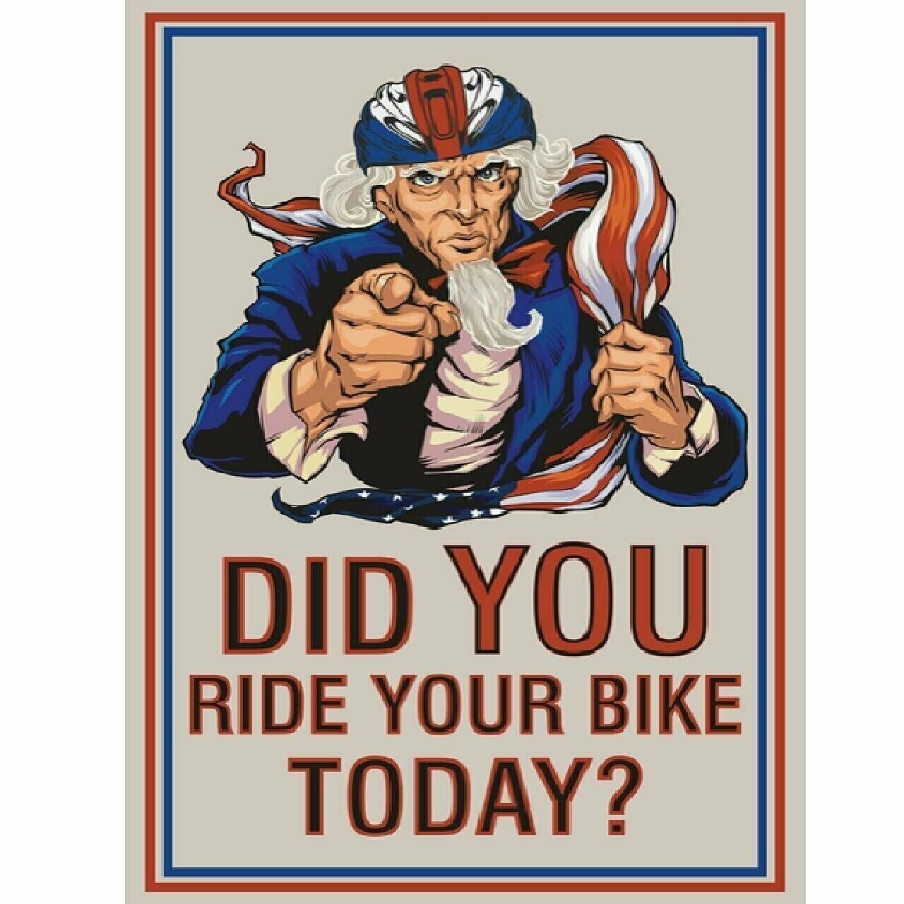 Cycling Poster Did You Ride your Bike Today Bicycle art poster 18" x 24"