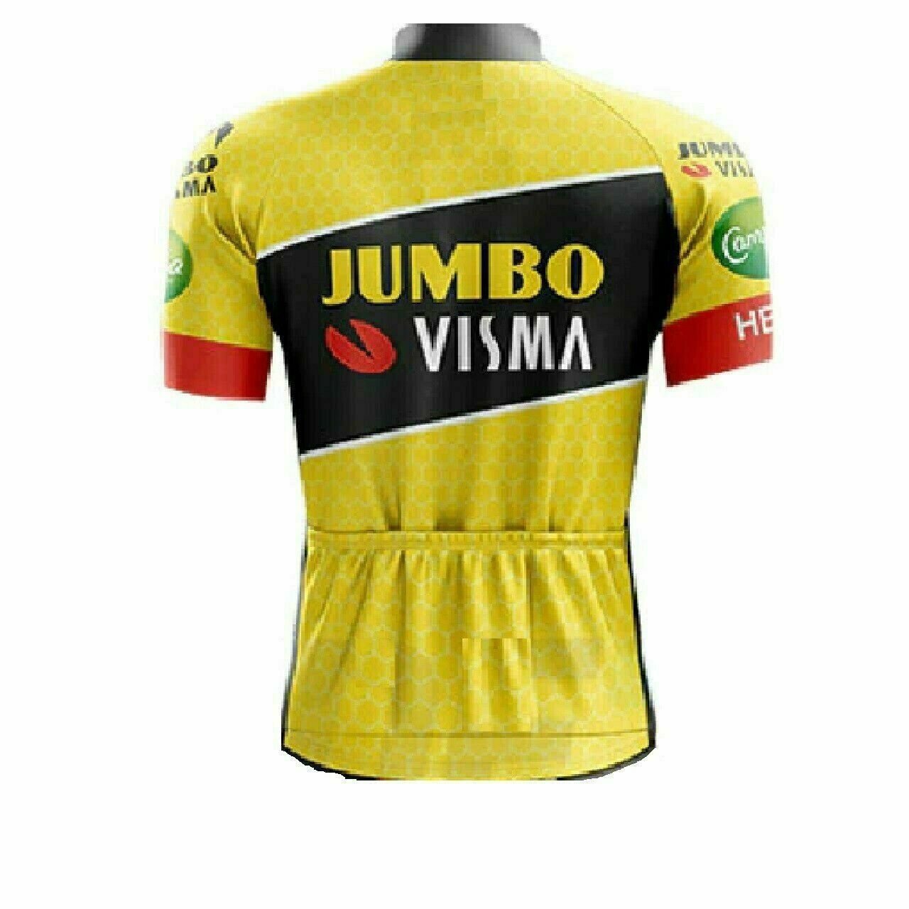 Cycling Jersey Team Jumbo-Visma 2022 Replica Cycling Jersey Short Sleeve Men's  (fits Small, size up)