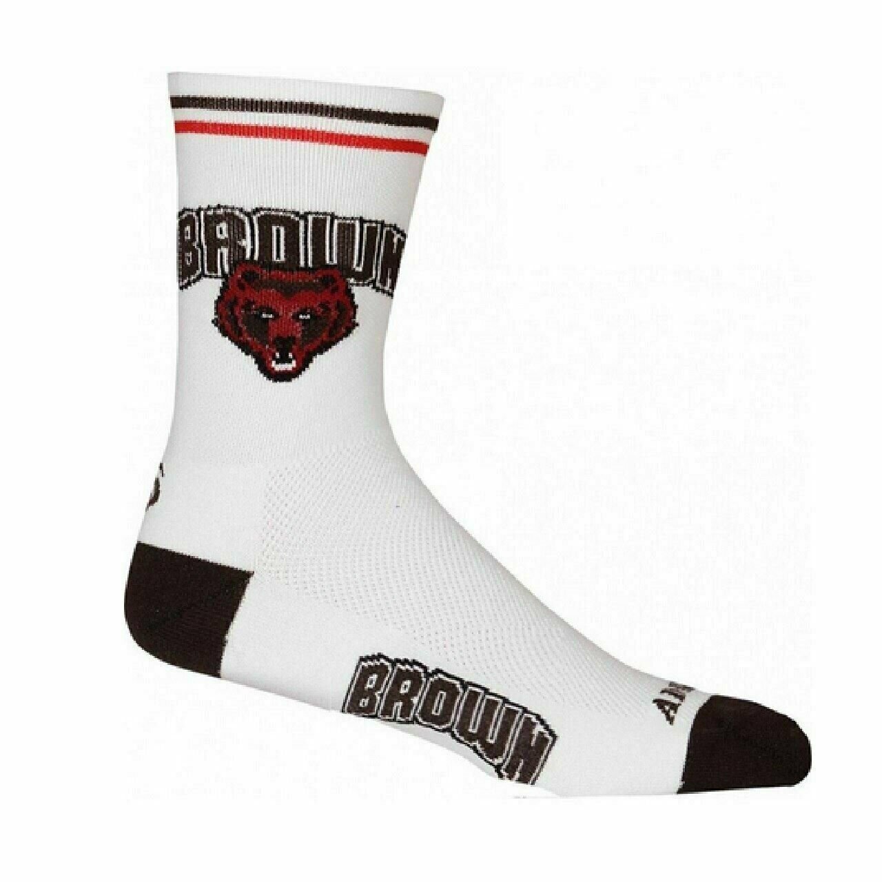 Socks Brown University Bears crew length-5" Multi Purpose Officially Licensed