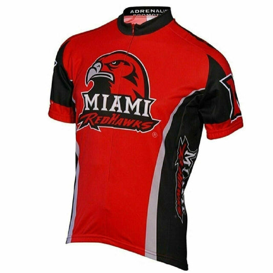 Cycling Jersey Miami of Ohio Redhawks Full zip Men's Cycling Jersey