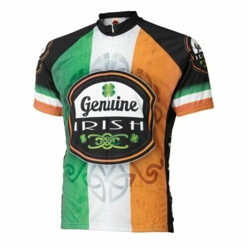 World Jerseys Ireland Genuine Irish Flag Short sleeve Full zip men's