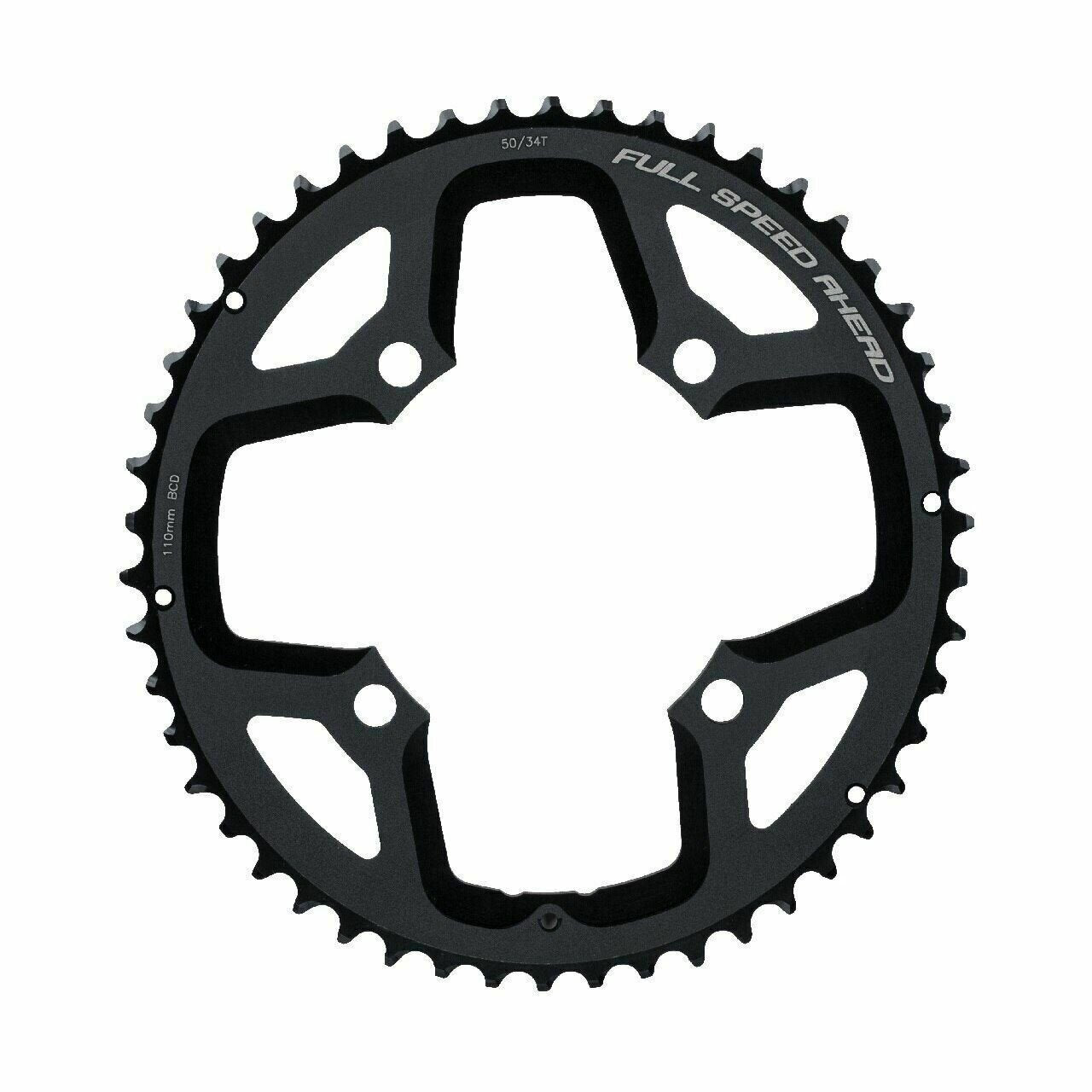 Chainring FSA Gossamer Super ABS 110mm BCD x 50t - Black (4h) ABS Road BM1