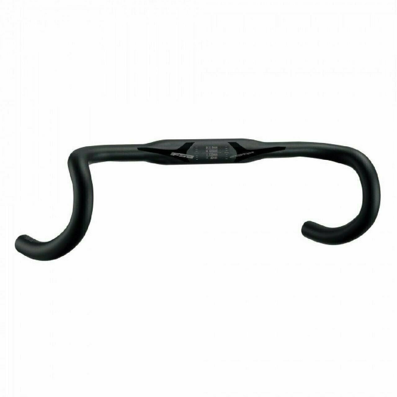 FSA GOSSAMER COMPACT ALLOY ROAD HANDLEBAR 31.8 x 42cm V19 Black