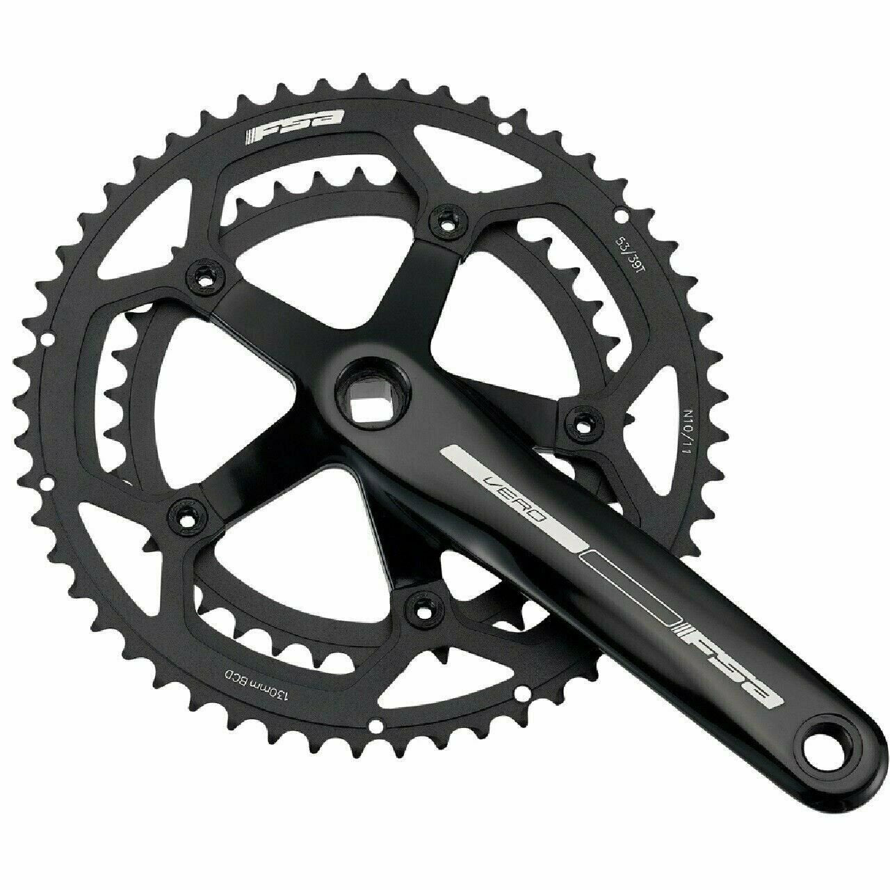 FSA Vero Compact Square Taper JIS Alloy Crankset 170mm 34/50T