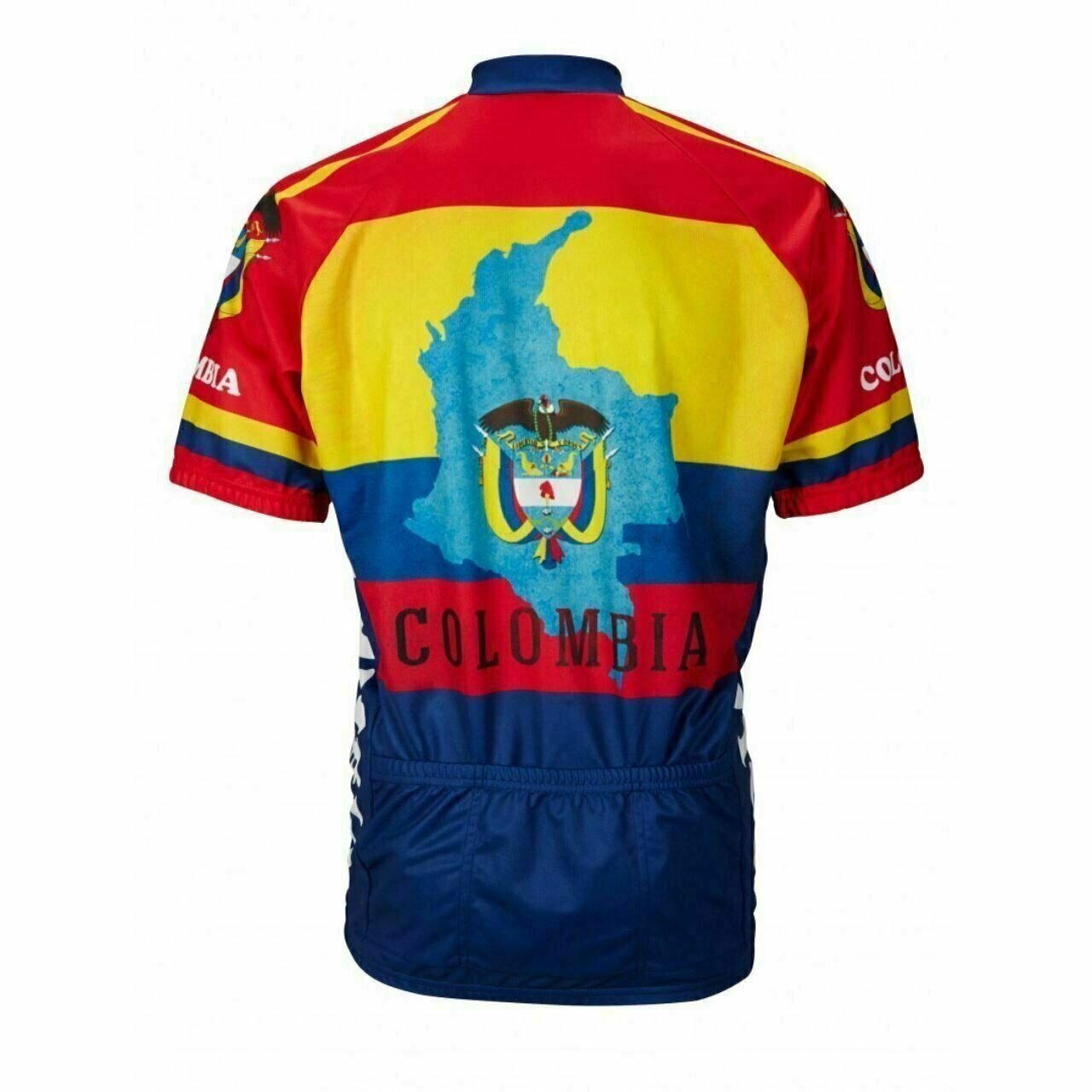 Columbia country pride Short sleeve Full zip men's cycling jersey