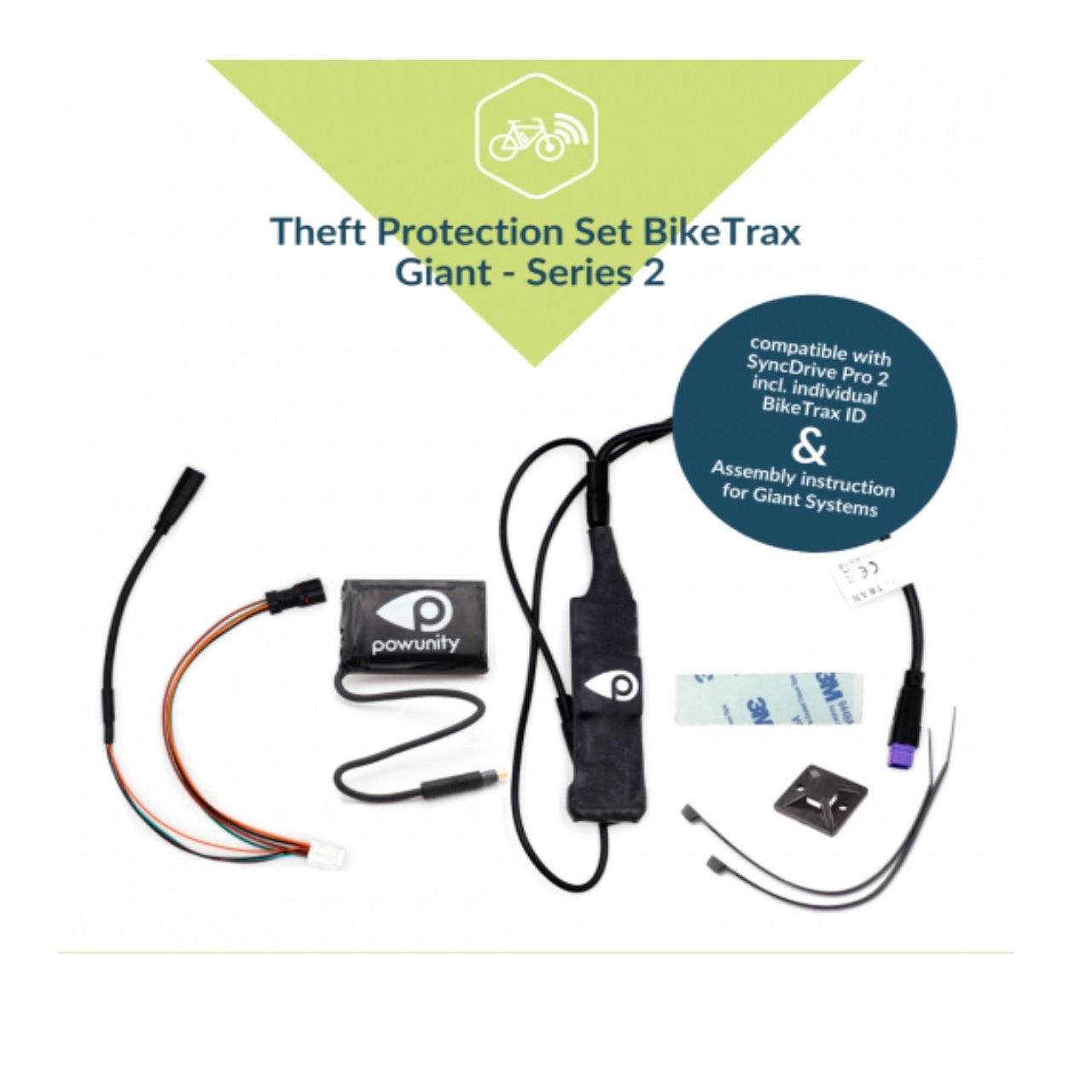 BikeTrax GPS E-Bike Theft Protection Device fits Giant SyncDrive Pro 2 Motors