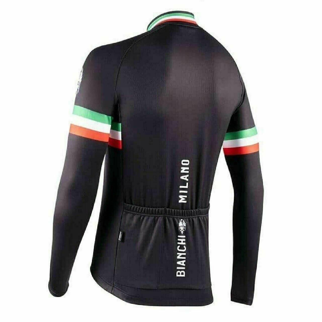 Bianchi Milano Storia Leggenda Long Sleeve Cycling Jerseys Black