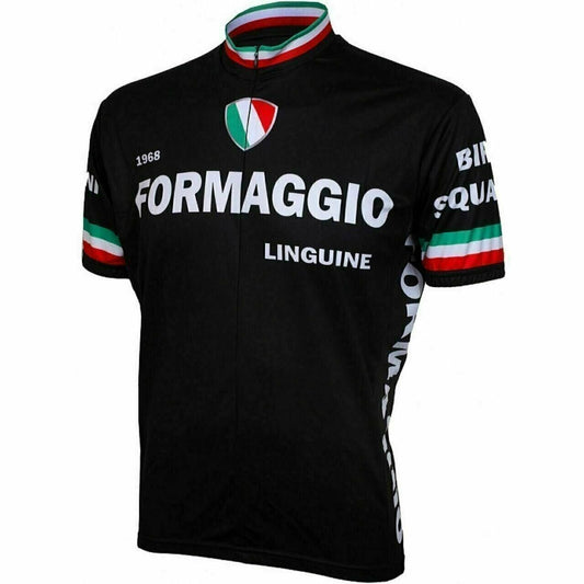 World Jerseys Formaggio 1968 Retro Short sleeve Full zip cycling jersey