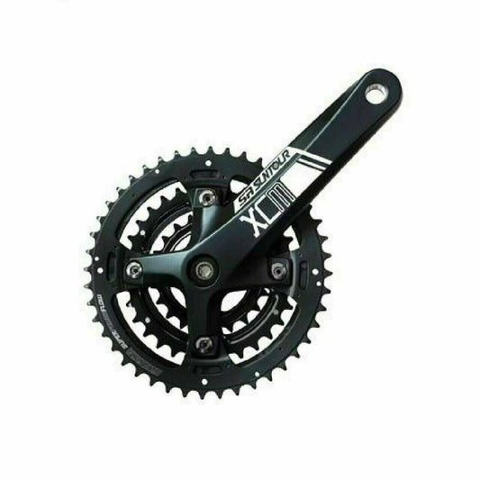 Crankset SR Suntour XCM T424 44T/32T/22T Alloy 3 Ring 8-9 Speed Compatible