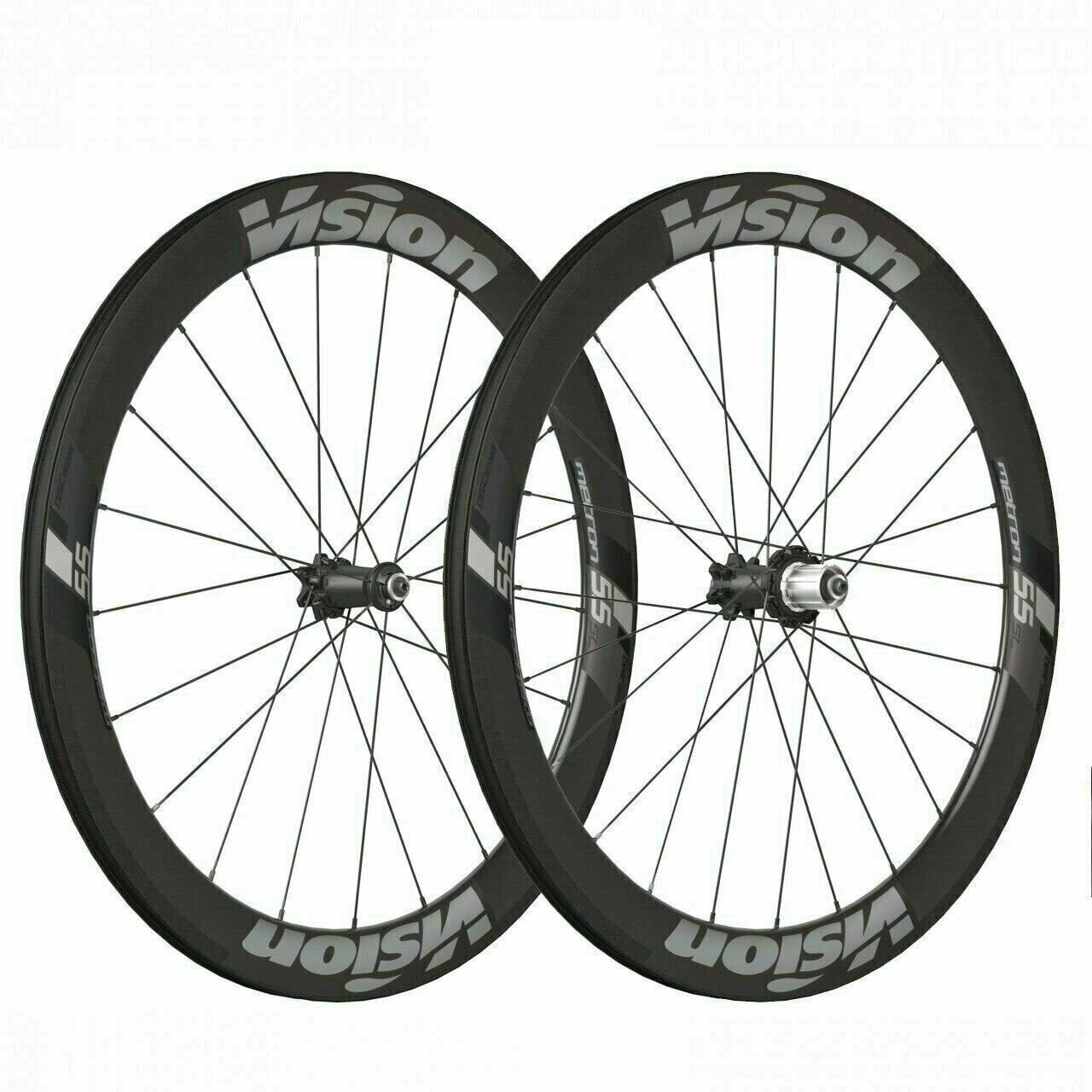 Vision Metron 55 TL Carbon Clincher Disc Brake centerLock Wheelset 24/28H-700C