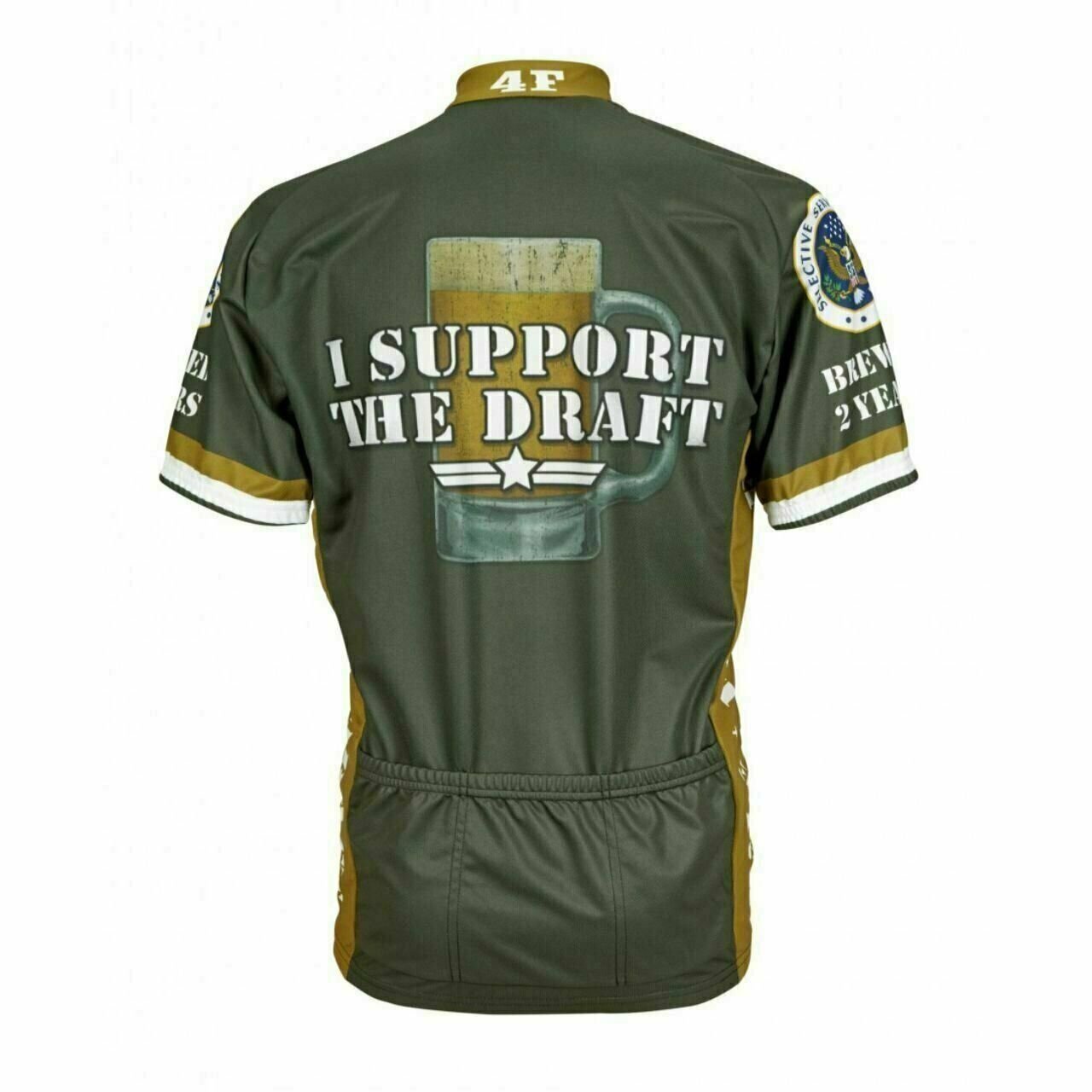 Cycling Jersey I Support the Draft Beer Short sleeve Full zip men's