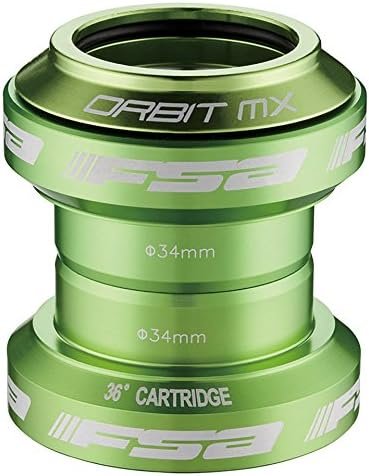 ORBIT MX FSA Traditional Threadless Headset + TOP Cap 1-1/8" (Green)