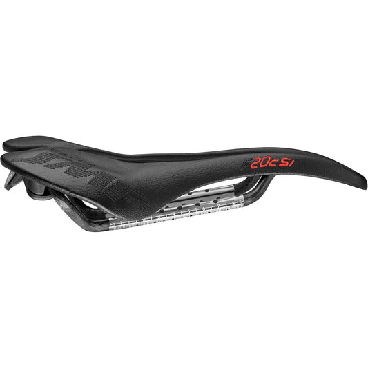 Selle SMP F20c S.I. Bike Saddle with Carbon Rail Bike Seat Black, 135Mm